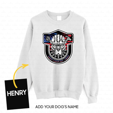 Personalized Dog Gift Idea - Happy Labor Day Cool Dog For Dog Lovers - Standard Crew Neck Sweatshirt